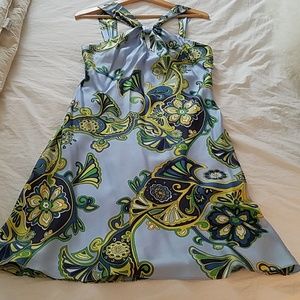 Silk Banana Republic halter dress
